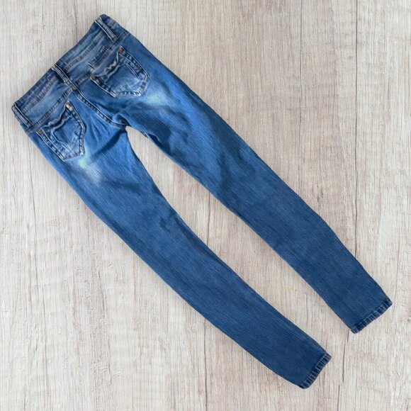 REPLUS Stretch Denim Low Rise Skinny Distressed Denim Jeans Made In Turkey 27 - Picture 6 of 8